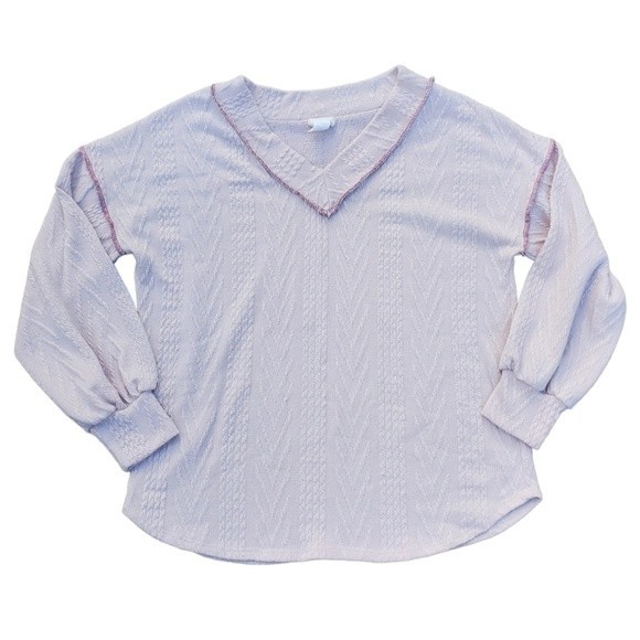 BiBi Cream V-neck Sweater - Picture 4 of 11